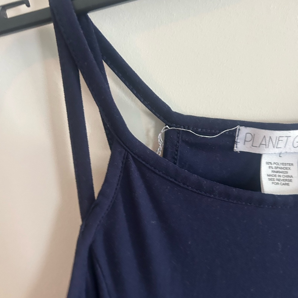 Planet Gold navy Blue HalterMini Dress - Picture 3 of 4